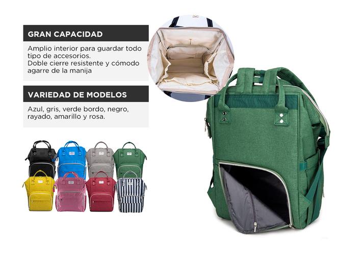 Bolso Maternal South Port S47 By Gadnic con Cambiador Mochila Porta Mamaderas Térmica - 4