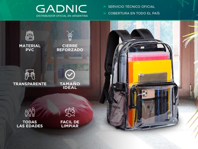 Mochila de PVC Gadnic Bordes Negros - 1