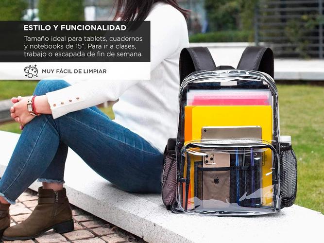 Mochila de PVC Gadnic Bordes Negros - 3