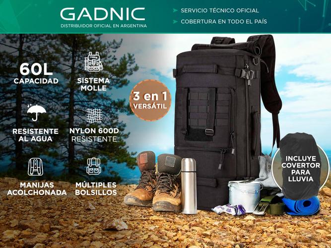 Mochila Tactica Camping Bolso 3 en 1 - 1