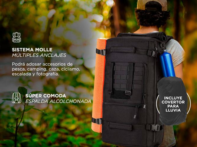 Mochila Tactica Camping Bolso 3 en 1 - 3