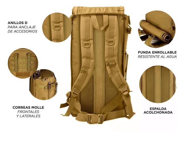 Mochila Tactica Camping Bolso 3 en 1 - 5