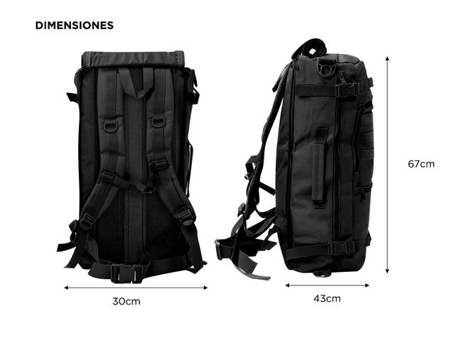 Mochila Tactica Camping Bolso 3 en 1 - 6