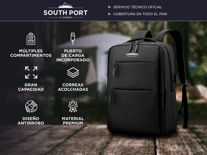 Mochila Con Puerto USB Gadnic Impermeable  - 1