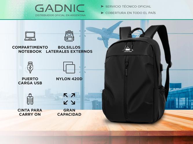 Mochila De Viaje South Port Portanotebook Nylon Resistente - 1