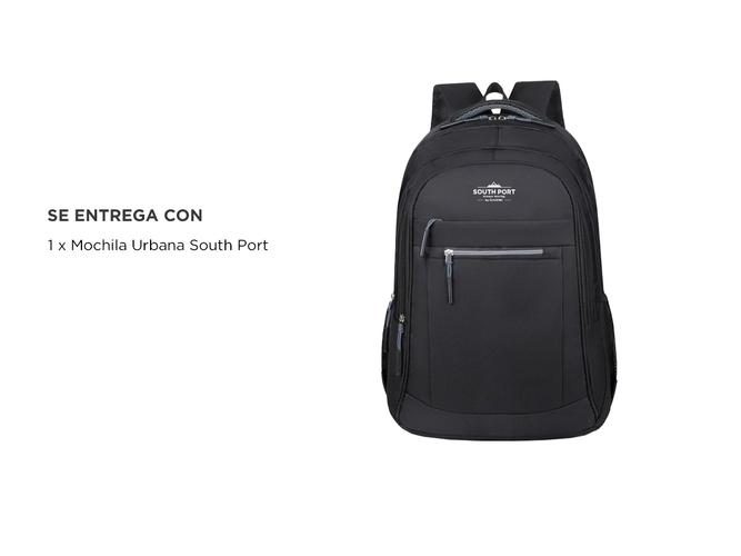 Mochila Urbana South Port Con Puerto De Carga USB - 5