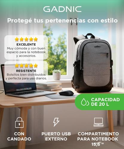 Mochila Pro Notebook South Port 156 Gris - 1