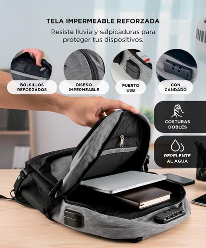 Mochila Pro Notebook South Port 156 Gris - 2