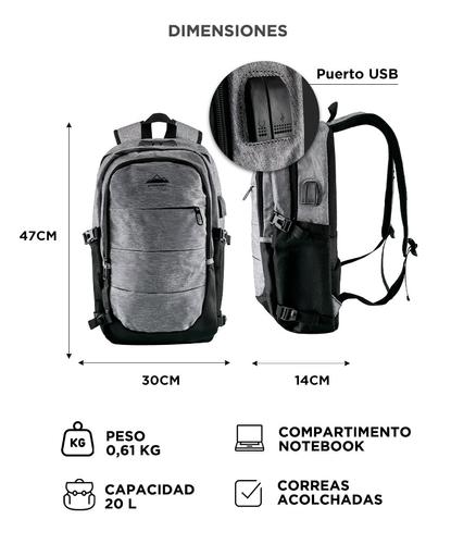 Mochila Pro Notebook South Port 156 Gris - 5