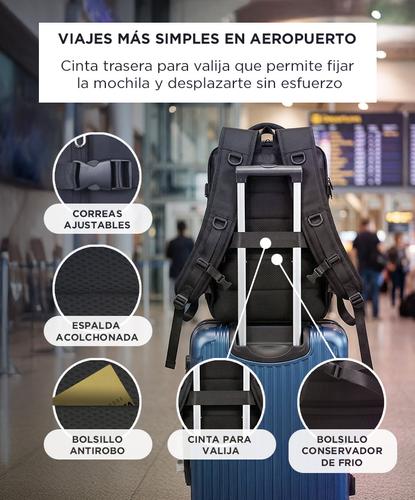 Mochila De Viaje Southport Expandible Carry On 45cm Impermeable - 4