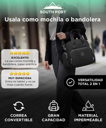 Mochila Bolso Mujer SouthPort Impermeable 2 en 1 Gran Capacidad - 1