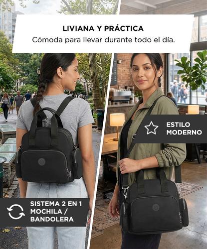 Mochila Bolso Mujer SouthPort Impermeable 2 en 1 Gran Capacidad - 4