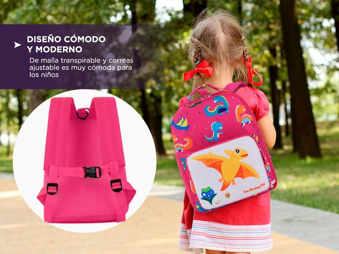 Mochila Escolar Dinosaurios Para Niños Colegio - 2