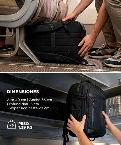 Mochila De Viaje Expandible Gadnic Al Vacío Con Bomba Eléctrica Portátil Correa Para Valija - 5
