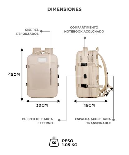 Mochila de Viaje Southport by Gadnic Expansible Para Equipaje Impermeable - 5