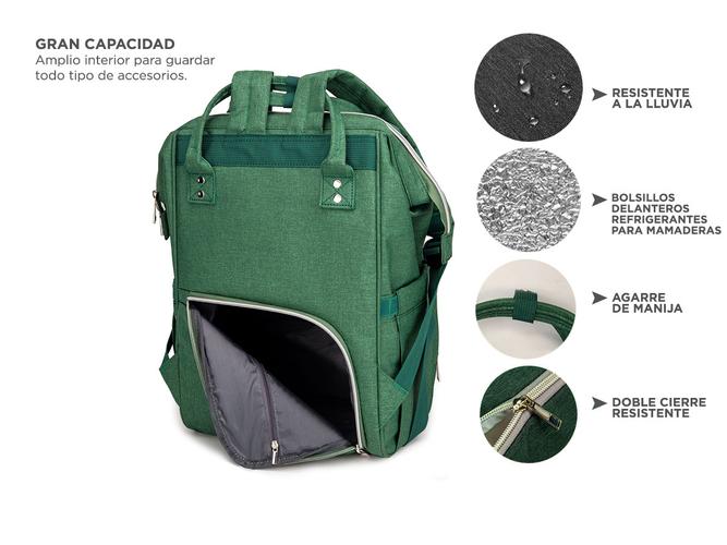 Mochila Bolso Maternal South Port Multiples Compartimentos - 4