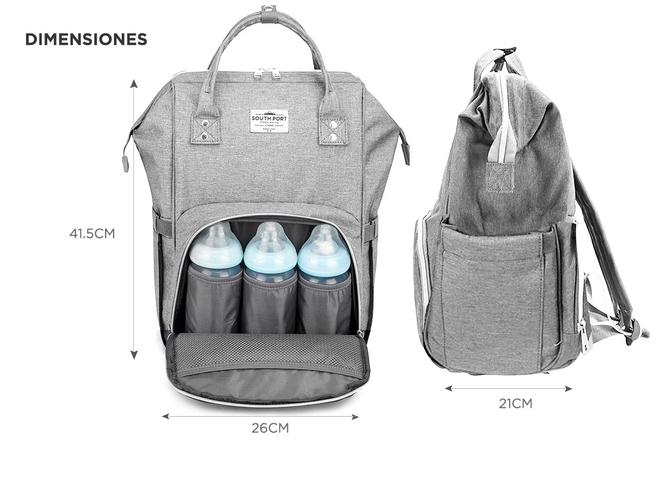 Mochila Bolso Maternal South Port Multiples Compartimentos - 6