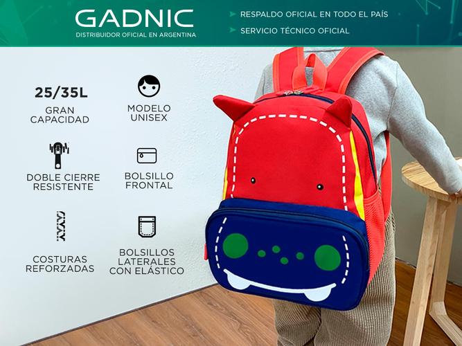 Mochila Escolar Hipopótamo Para Niños  - 1