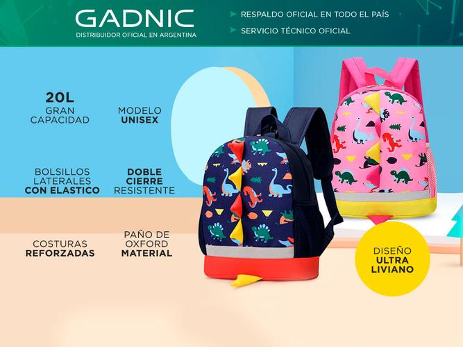 Mochila Escolar Para Niños Dinosaurios  - 1