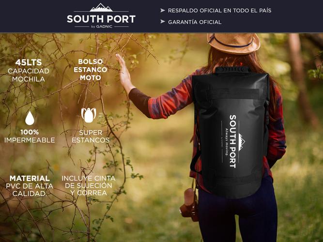 Bolso Estanco Moto South Port Impermeable 45L - 1