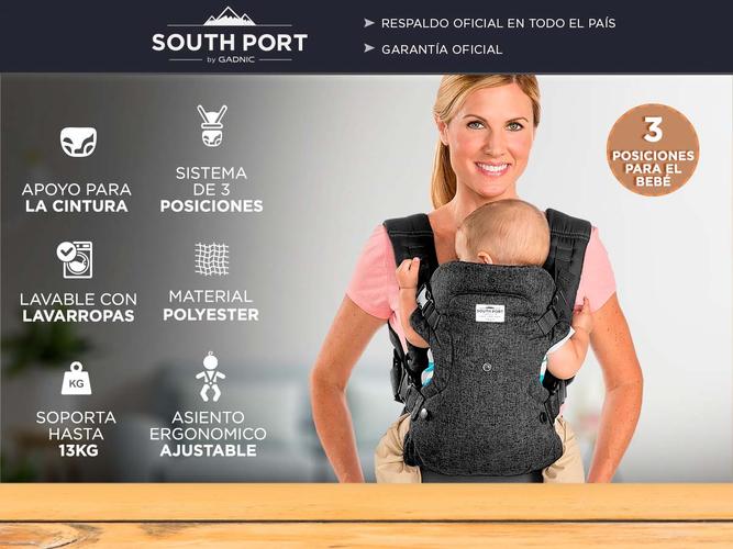 Mochila Para Padres Porta Bebe South Port 3 en 1 Outlet - 1
