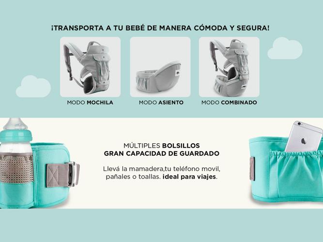 Mochila Porta Bebe Gadnic Ergonomica 20kg 3 en 1 - 2