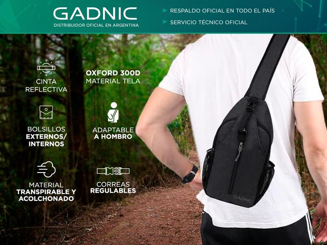 Mochila Cruzada Un Hombro Gadnic MR129X Bandolera Frontal - 1