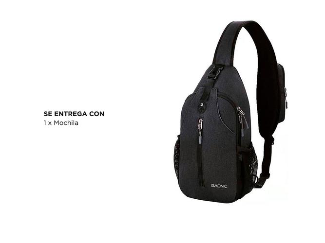 Mochila Cruzada Un Hombro Gadnic MR129X Bandolera Frontal - 5