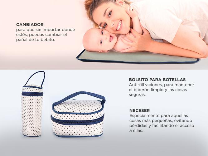 Set 5 Piezas Bolsos Maternales Cambiador Gadnic MR131X Para Bebés Impermeable - 3