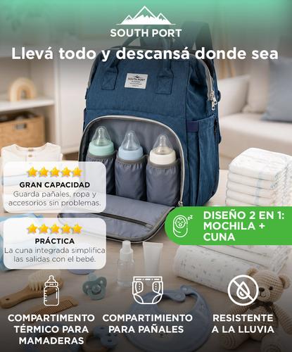 Mochila Maternal Gadnic Pañalera Cuna Portátil - 1