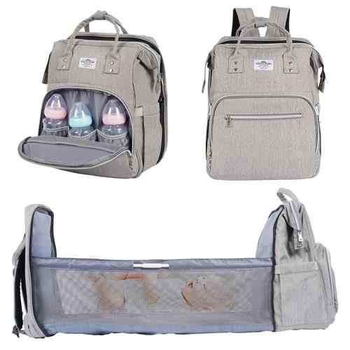 Mochila Maternal Gadnic Con Cuna Cambiador Plegable  - 0