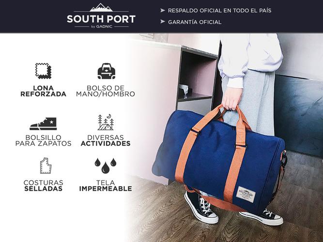 Bolso de Mano de Lona South Port Para Viajes  - 1