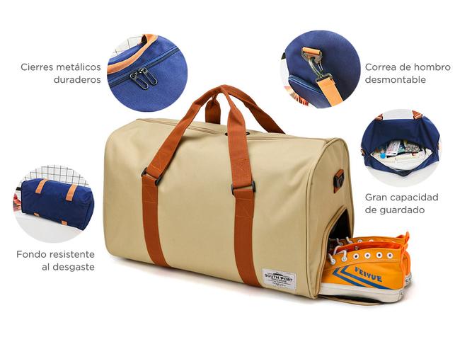 Bolso de Mano de Lona South Port Para Viajes  - 2