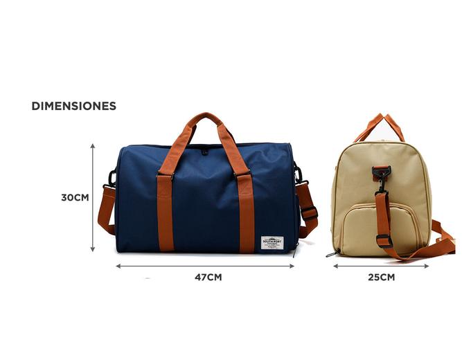 Bolso de Mano de Lona South Port Para Viajes  - 3