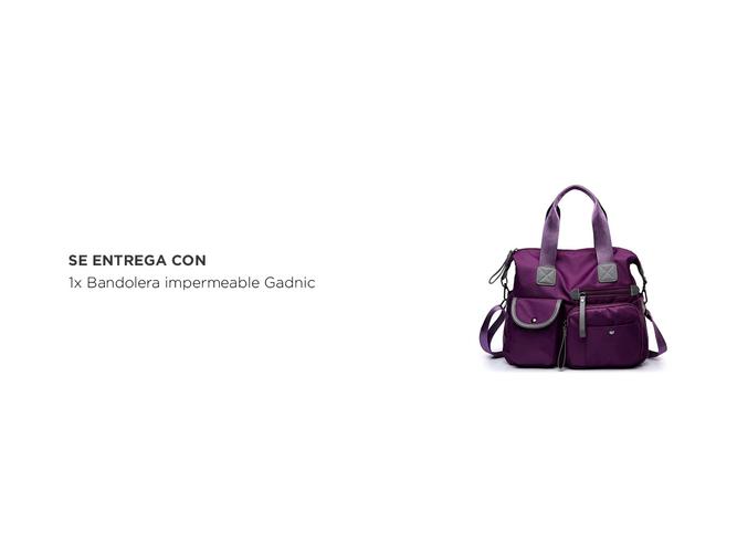 Bolso Bandolera Impermeable Gadnic Con Bolsillos y Cierres - 6