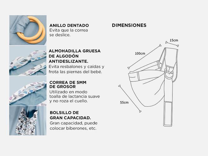 Mochila Portabebés Gadnic Ergonómica Multifuncional Outlet - 4