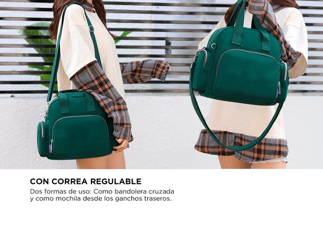 Cartera Morral Gadnic Mini Bandolera Con Correa - 2