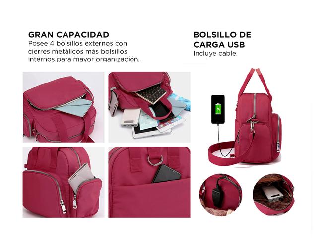Cartera Morral Gadnic Mini Bandolera Con Correa - 3