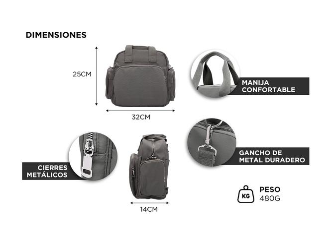 Cartera Morral Gadnic Mini Bandolera Con Correa - 4