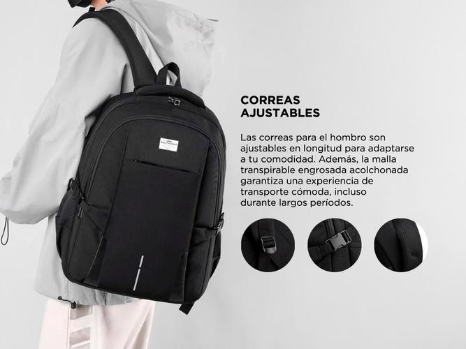 Mochila Urbana South Port Impermeable Gran Capacidad - 4