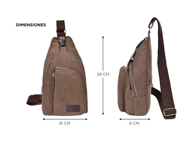 Bolso Morral Gadnic Mochila a Un Hombro  - 3
