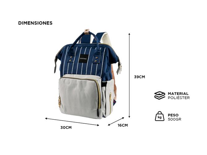 Mochila Vintage Gadnic Impermeable - 3