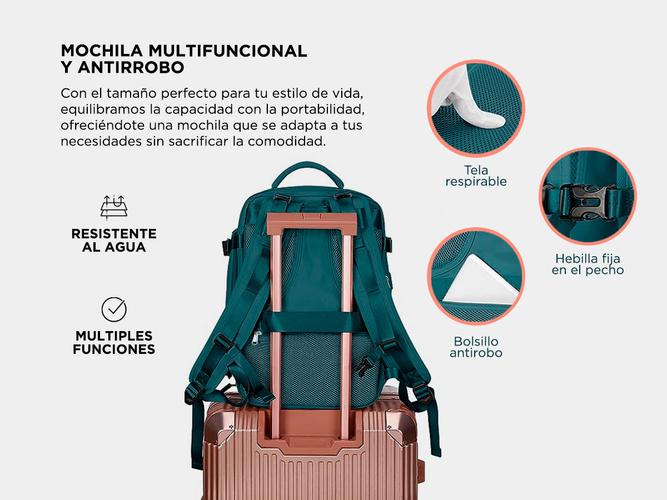 Mochila de Viaje Gadnic con Múltiples Compartimentos - 3