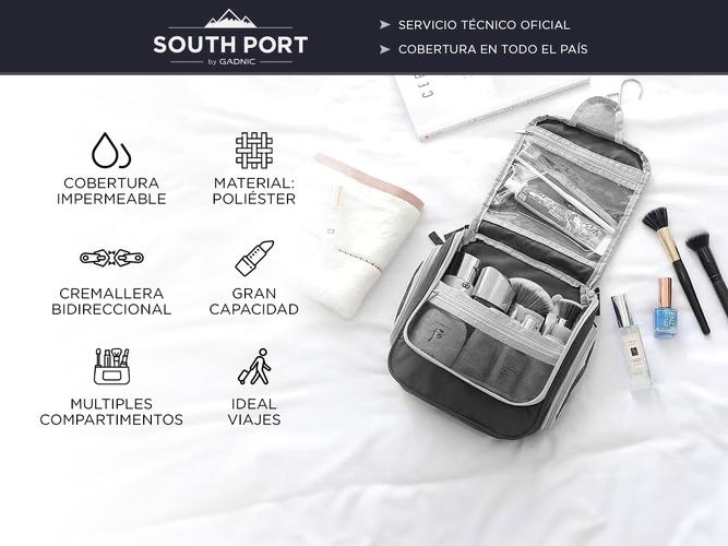 Bolso Neceser Porta Cosméticos South Port De Viaje Colgante - 1