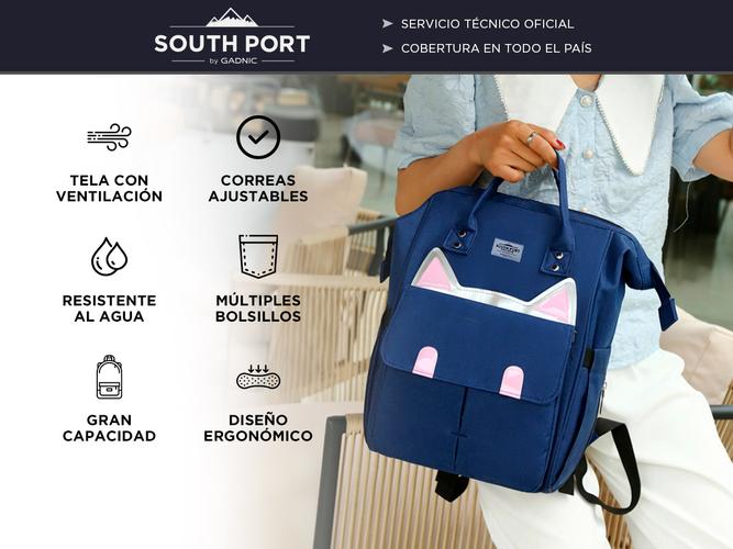 Mochila Antirobo Mujer Gadnic Impermeable 17L - 1