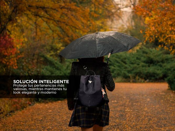 Mochila Antirobo Mujer Gadnic Impermeable 17L - 3