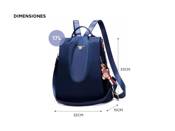 Mochila Antirobo Mujer Gadnic Impermeable 17L - 4