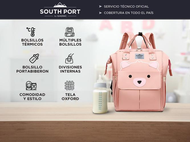 Mochila Maternal Impermeable South Port Gran Capacidad - 1