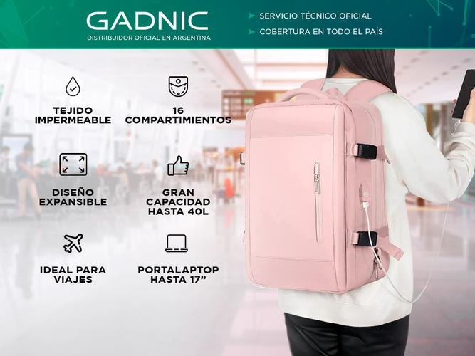 Mochila de Viaje Gadnic Expansible Impermeable  - 1