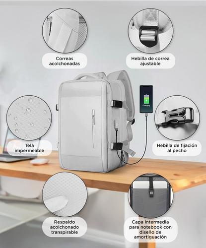 Mochila de Viaje Gadnic Expansible Impermeable  - 3